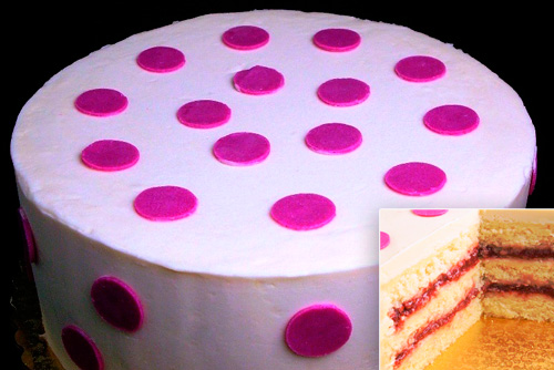 how jam buttercream and buttercream  polka white with chocolate vanilla pink frosted to and jam make &