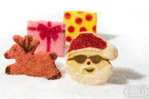 Santa, Reindeer, and Presents Cookies