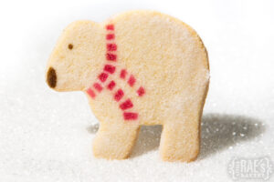 Polar Bear Shortbread Cookie